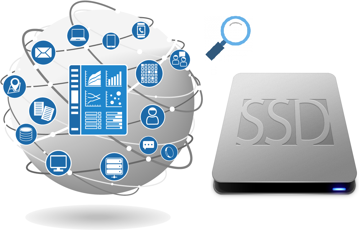 Study of effectiveness of SSD based storage in big data analytics